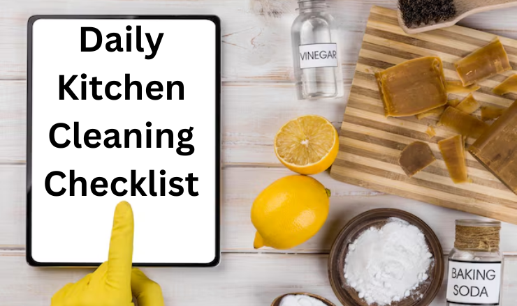 Daily kitchen cleaning checklist